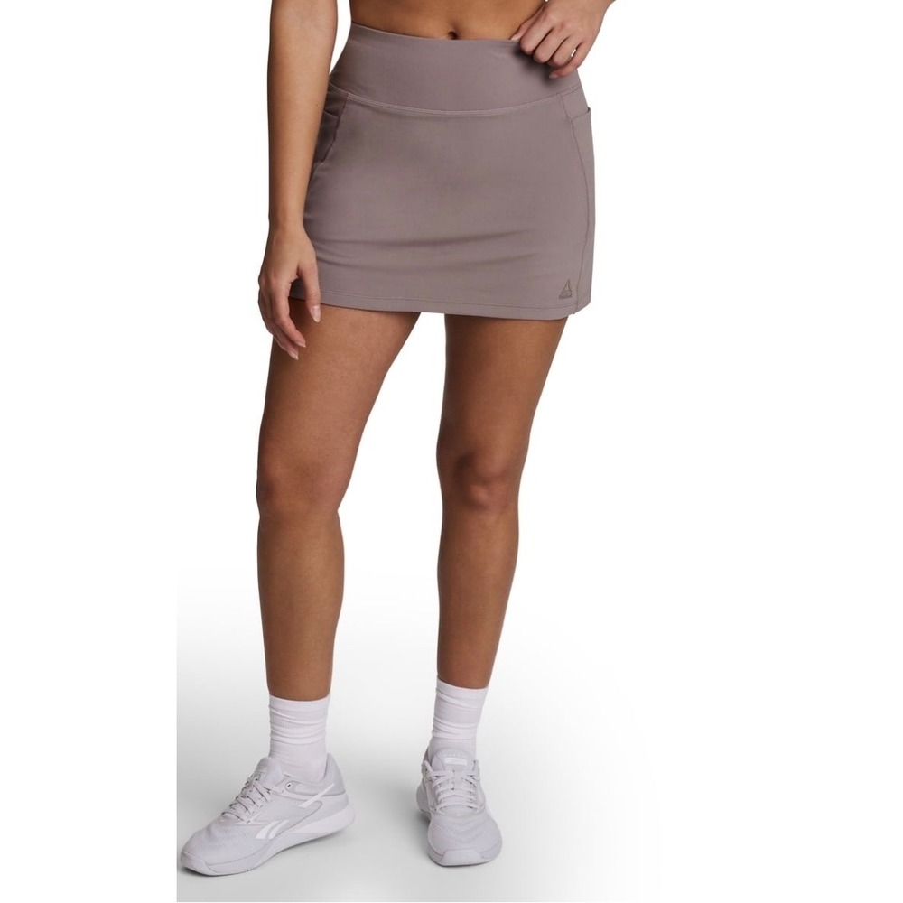 Reebok MOVE High Rise Skort Brown Taupe Active Tennis Skirt Women XXXL 3XL